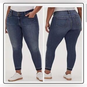 Torrid Women's Jegging Skinny Super Soft High-Rise Jean Size 20R Released Hem B